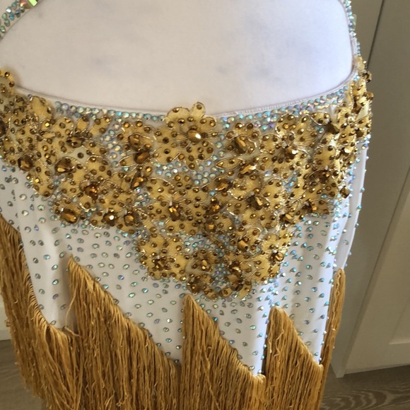 International Latin competition dress custom hand made (never danced in) - Picture 6 of 12